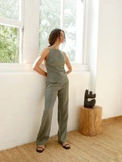 St. Agni Linen Mid Rise Straight Pants 17 St. Agni Linen Mid Rise Straight Pants -UNDONE shop THeUNDONE StAgni LinenSquareNeckTop LinenMidRiseStraightPants CastorGrey E 1024x1024