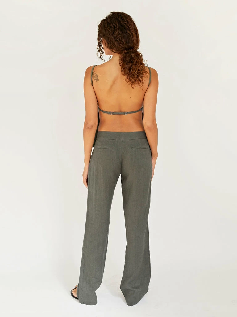 St. Agni Linen Mid Rise Straight Pants 8 St. Agni Linen Mid Rise Straight Pants - Image 6