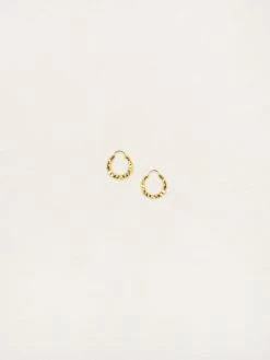 All Blues Hungry Baby Snake Carved Earrings