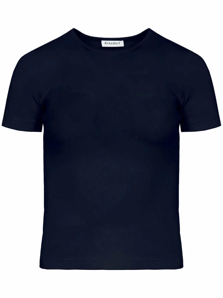 Arnsdorf Organic Fitted Rib Tee 3 Arnsdorf Organic Fitted Rib Tee
