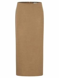 BEARE PARK Wool Grosgrain Waist Skirt