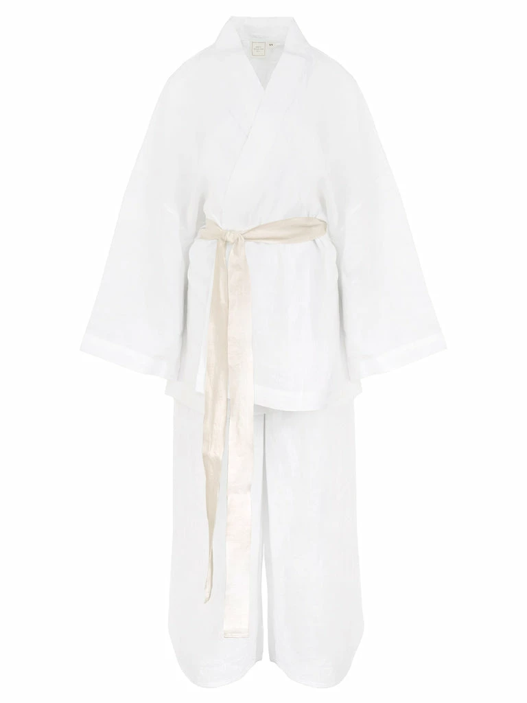 Deiji Studios The 01 Linen Loungewear Long Set 3 Deiji Studios The 01 Linen Loungewear Long Set