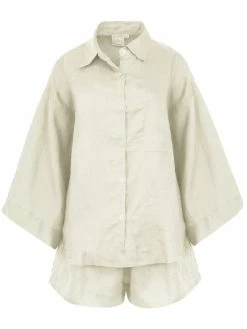 Deiji Studios The 03 Linen Loungewear Set Short