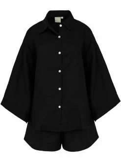 Deiji Studios The 03 Linen Loungewear Set Short