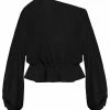 Dominique Healy Anna Frill Blouse -UNDONE shop The Undone Dominique Healy Anna Frill Blouse Black Low 1024x1024