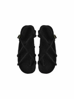 Nomadic State Of Mind Kyma Rope Sandal With Sole -UNDONE shop The Undone Nomadic State of Mind Kyma Sandal Black Top Low 1024x1024