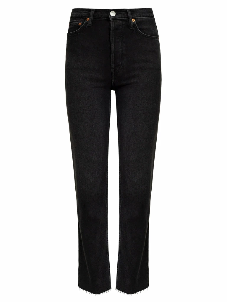 RE/DONE High Rise Stove Pipe Straight Leg Jean 3 RE/DONE High Rise Stove Pipe Straight Leg Jean