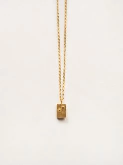 Released From Love Braille Alphabet Necklace 49 Released From Love Braille Alphabet Necklace -UNDONE shop The Undone Released From Love Braille Necklace Letters Gold I Low 1024x1024