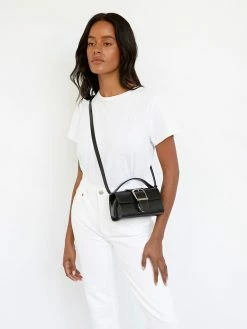 Rylan Mini Satchel With Silver And Flat Handle 12 Rylan Mini Satchel With Silver And Flat Handle -UNDONE shop The Undone Rylan Mini Satchel with Flat Handle Silver C4 1024x1024