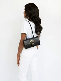 Rylan Small Satchel With Long Handle 10 Rylan Small Satchel With Long Handle -UNDONE shop The Undone Rylan Small Black Satchel Long Handle C 1024x1024