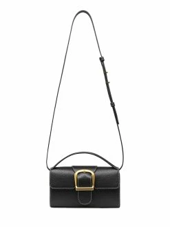 Rylan Mini Satchel With Flat Handle 19 Rylan Mini Satchel With Flat Handle -UNDONE shop The Undone Rylan 9 28 Black Soft Grained with Ivory Stitch Mini Satchel with Flat Handle 4 Low 1024x1024