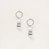 Sara Robertsson Round + Drop Earrings -UNDONE shop The Undone Sara Robertsson Round and Drop Earrings Silver Low 1024x1024