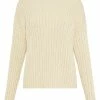 St. Agni Cotton Rib Knit Jumper 1 St. Agni Cotton Rib Knit Jumper -UNDONE shop The Undone St Agni Cotton Rib Jumper Ecru Front Low 1024x1024