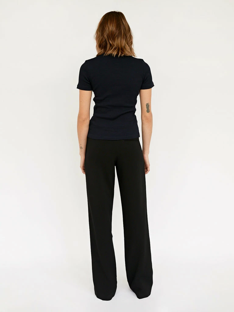 Arnsdorf Organic Fitted Rib Tee 6 Arnsdorf Organic Fitted Rib Tee - Image 4