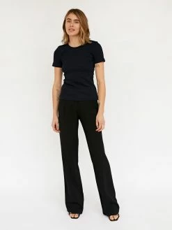 Arnsdorf Organic Fitted Rib Tee 8 Arnsdorf Organic Fitted Rib Tee -UNDONE shop TheUNDONE Arnsdrof OrganicFittedRibTee Midnight FF 1024x1024