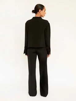 BEARE PARK Silk Crepe Deep Split Blouse 9 BEARE PARK Silk Crepe Deep Split Blouse -UNDONE shop TheUNDONE BearePark SilkCrepeDeepSplitBlouse SilkCrepeRelaxedPant Black FB 1024x1024