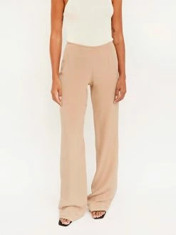 BEARE PARK Silk Crepe Relaxed Pant -UNDONE shop TheUNDONE BearePark SilkCrepeRelaxedPant Tan C 1024x1024