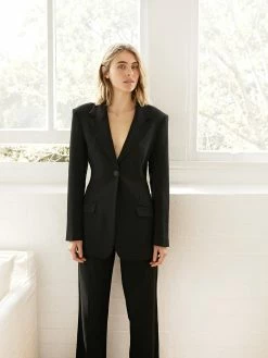 Christopher Esber Redux Contoured Blazer -UNDONE shop TheUNDONE ChristopherEsber ReduxContouredBlazer ReduxTrouser Black E 1024x1024