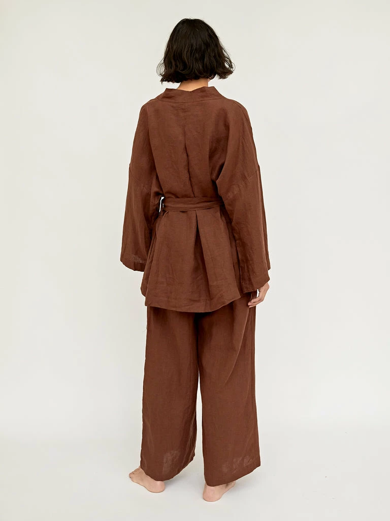 Deiji Studios The 01 Linen Loungewear Set Long 6 Deiji Studios The 01 Linen Loungewear Set Long - Image 4