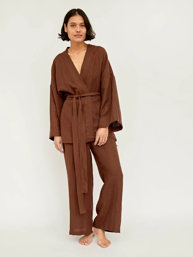 Deiji Studios The 01 Linen Loungewear Set Long 4 Deiji Studios The 01 Linen Loungewear Set Long - Image 2