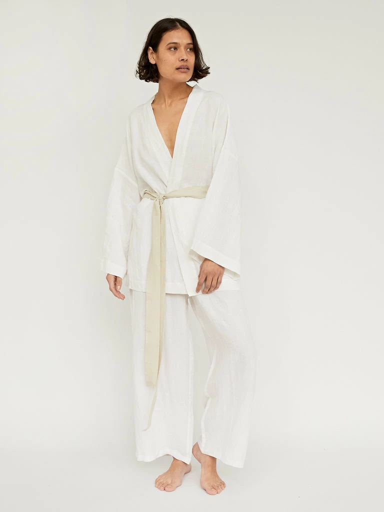 Deiji Studios The 01 Linen Loungewear Long Set 4 Deiji Studios The 01 Linen Loungewear Long Set - Image 2