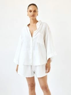 Deiji Studios The 03 Linen Loungewear Set Short 15 Deiji Studios The 03 Linen Loungewear Set Short -UNDONE shop TheUNDONE DeijiStudios 03LinenLoungewearSetShort White FF 1024x1024