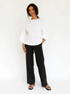 Dominique Healy Bella Blouse 12 Dominique Healy Bella Blouse -UNDONE shop TheUNDONE DominiqueHealu BellaBlouse White FF 1024x1024 1