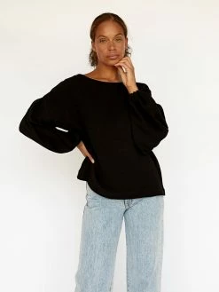 Dominique Healy Bella Blouse 23 Dominique Healy Bella Blouse -UNDONE shop TheUNDONE DominiqueHealy BellaBlouse Black C 1024x1024 1