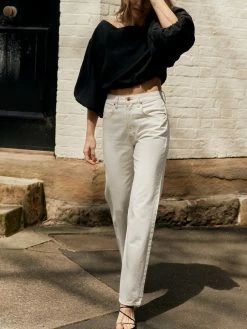 SLVRLAKE London High Rise Straight Leg Jean 11 SLVRLAKE London High Rise Straight Leg Jean -UNDONE shop TheUNDONE DominiqueHealy LouieCrop Black Slvrlake LondonJean NaturalWhite E2 1024x1024 1