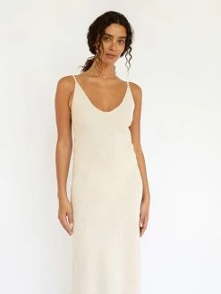 Dominique Healy Midi Bias Dress -UNDONE shop TheUNDONE DominiqueHealy MidiBiasDress Sand C 1024x1024