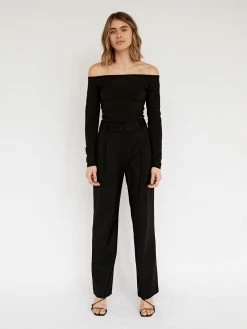 ESSE Studios Off Shoulder Knit Top 11 ESSE Studios Off Shoulder Knit Top -UNDONE shop TheUNDONE Esse OffShoulderKnitTop Black FF2 1024x1024