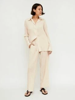 Hyde & Stone Anastasia Shirt 11 Hyde & Stone Anastasia Shirt -UNDONE shop TheUNDONE HydeandStone AnastasiaShirt LottiePant Cream FF 1024x1024