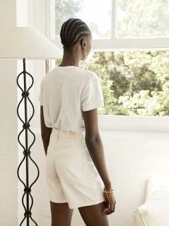 Marle Jean Short 22 Marle Jean Short -UNDONE shop TheUNDONE Marle JeanShort Ivory E2 1024x1024