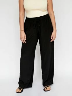 Matteau Drawstring Trouser -UNDONE shop TheUNDONE Matteau DrawstringTrouser Black C 1024x1024