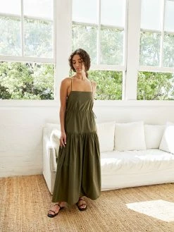 Matteau Drop Waist Sundress 17 Matteau Drop Waist Sundress -UNDONE shop TheUNDONE Matteau DropWaistSundress Cypress E2 1024x1024