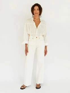 Matteau Embroidered Drawcord Tunic 14 Matteau Embroidered Drawcord Tunic -UNDONE shop TheUNDONE Matteau EmbroideredDrawcordTunic White FF2 1024x1024