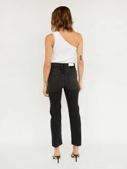 RE/DONE High Rise Stove Pipe Straight Leg Jean 9 RE/DONE High Rise Stove Pipe Straight Leg Jean -UNDONE shop TheUNDONE Redone HighRiseStovePipeStraightLegJean WashedNoir FB 1024x1024