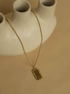 Released From Love Classic ID Necklace 9 Released From Love Classic ID Necklace -UNDONE shop TheUNDONE Released From Love Classic ID Necklace Gold E 1024x1024 1