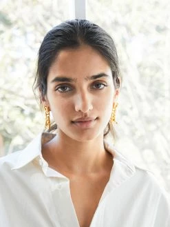 Rylan Link Statement Earrings 6 Rylan Link Statement Earrings -UNDONE shop TheUNDONE Rylan LinkStatementEarring Gold FF 1024x1024