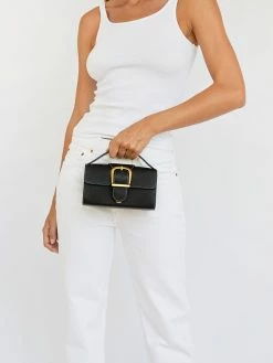 Rylan Mini Satchel With Flat Handle 14 Rylan Mini Satchel With Flat Handle -UNDONE shop TheUNDONE Rylan MiniSatchelWithFlatHandle Black FF1 1024x1024