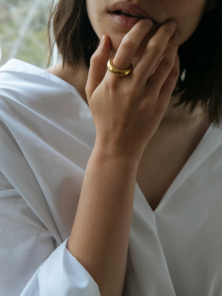 All Blues Fat Snake Polished Ring 5 All Blues Fat Snake Polished Ring - Image 3