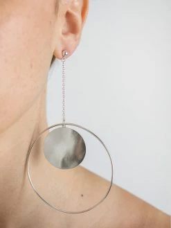 Natasha Schweitzer Overture Earrings -UNDONE shop The UNDONE SS16131708 Natasha Schweitzer Overture earring silver MF 1024x1024